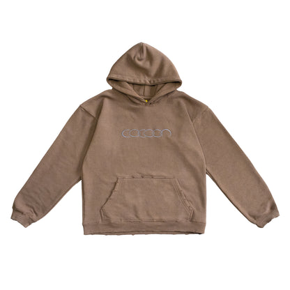 Cocoon 1996 Amber Hoodie front view with premium embroidery