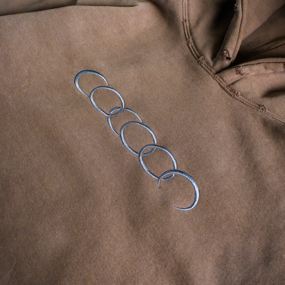 Cocoon 1996 Amber Hoodie premium embroidery detail
