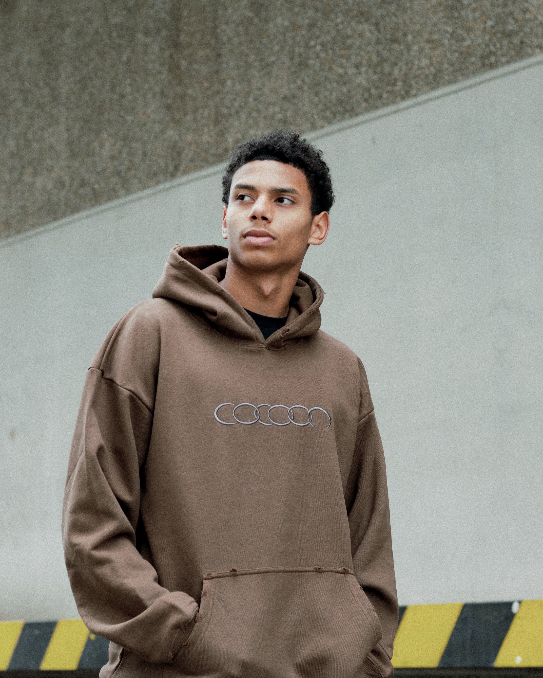 Cocoon 1996 Amber Hoodie relaxed fit techno hoodie by Cocoon